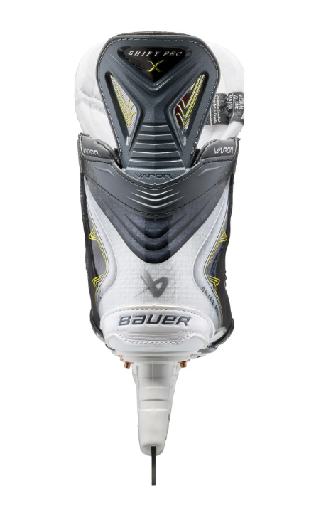 A photo of the Bauer Vapor Shift Pro Hockey Skates (2025) in colour black, and white.