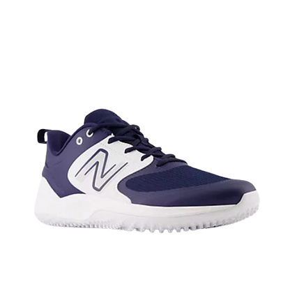 A photo of the New Balance Fresh Foam 3000 V6 Mens Turf-Trainer in colour navy blue A photo of the New Balance Fresh Foam 3000 V6 Mens Turf-Trainer in colour navy blue angled view.