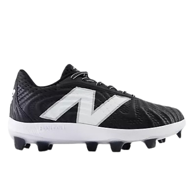 A photo of the New Balance FuelCell 4040v7 Molded Men's Baseball Cleats in colour black side view.