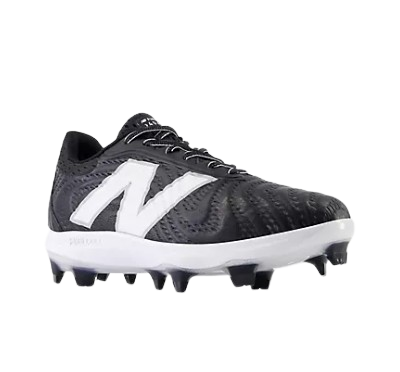 A photo of the New Balance FuelCell 4040v7 Molded Men's Baseball Cleats in colour black angled view.