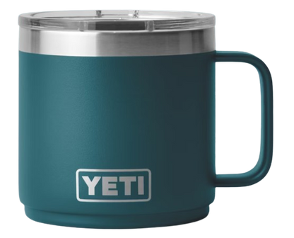 A photo of the Yeti Rambler 14 oz Mug With Magslider Lid in colour agave teal