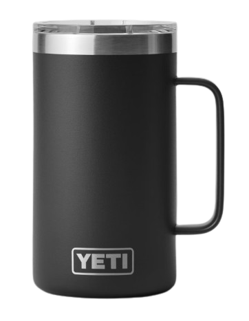 A photo of the YETI Rambler 24 oz Mug with MagSlider Lid in colour black