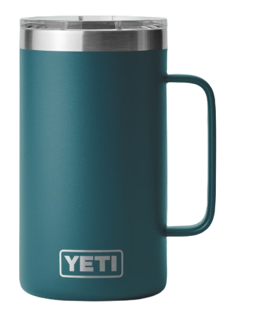 A photo of the YETI Rambler 24 oz Mug with MagSlider Lid in colour agave teal