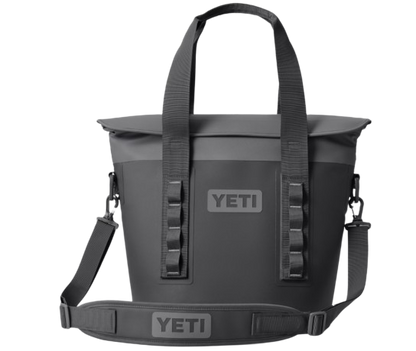 A photo of the Yeti Hopper M15 Soft Cooler in black