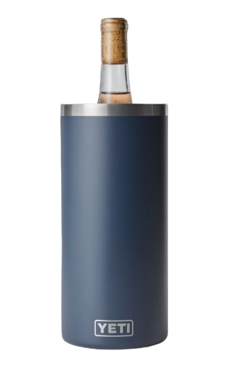 A photo of the Yeti Rambler Wine Chiller in colour navy 