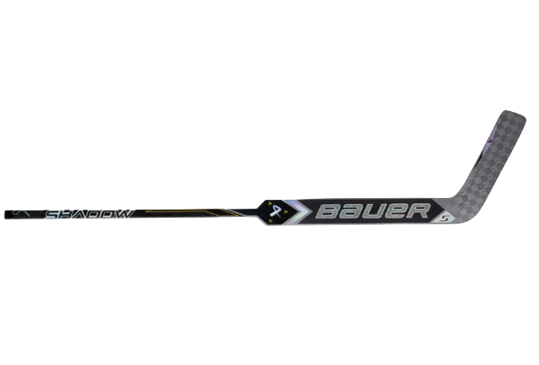 A photo of the Bauer Supreme Shadow Senior Goalie Stick - Left Hand in colour silver and black