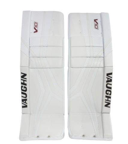 A photo of the Vaughn VPG V10 Junior Goalie Leg Pads in colour white