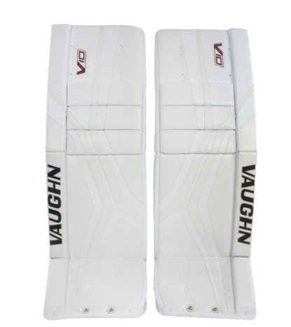 A photo of the Vaughn VPG V10 Junior Goalie Leg Pads in colour white