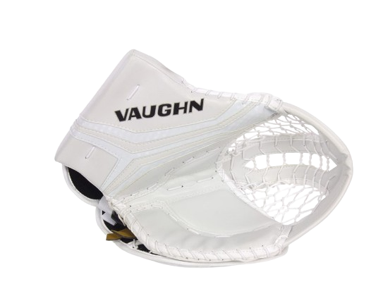 A photo of the Vaughn V10 Junior Goalie Catcher in colour white front view.