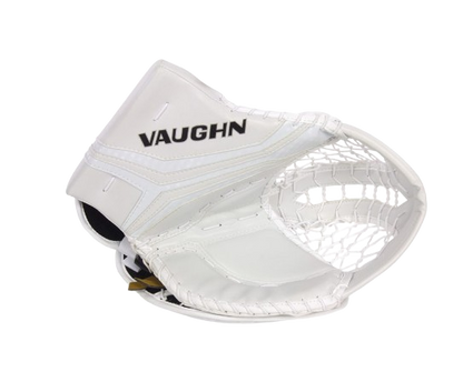 A photo of the Vaughn V10 Junior Goalie Catcher in colour white front view.