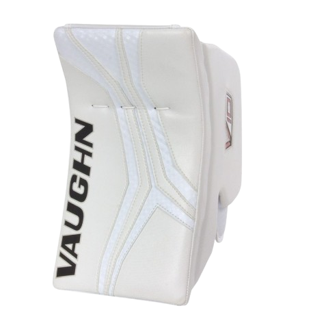 A photo of the Vaughn V10 Junior Goalie Blocker in colour white, blocker view.