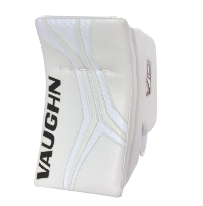 A photo of the Vaughn V10 Junior Goalie Blocker in colour white, blocker view.