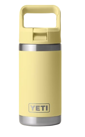 A photo of the Yeti Rambler Junior 12oz Kids Bottle in colour daybreak yellow.