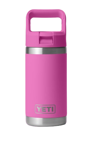 A photo of the Yeti Rambler Junior 12oz Kids Bottle in colour wildflower fuchsia.