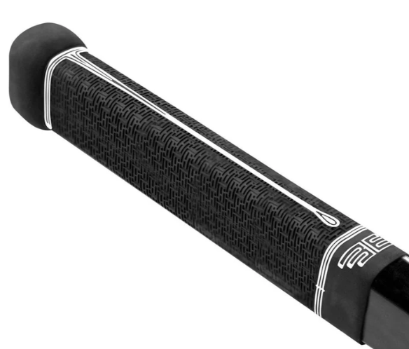 A photo of the Buttendz Flux Z Hockey Stick Grip in colour black and white.