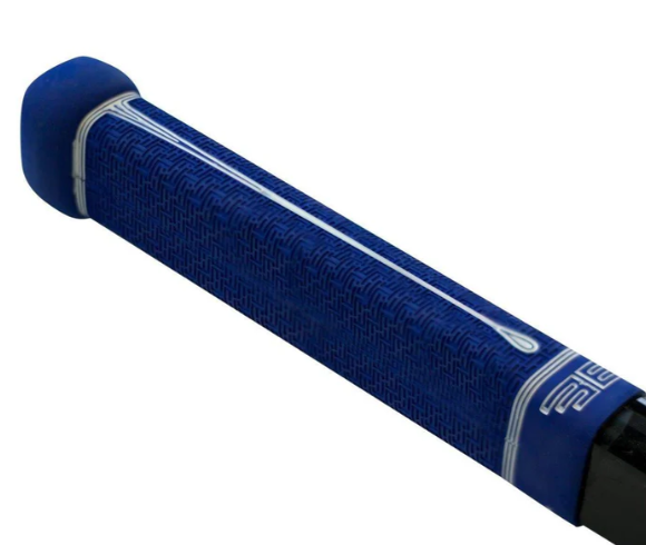 A photo of the Buttendz Flux Z Hockey Stick Grip in colour blue and white.