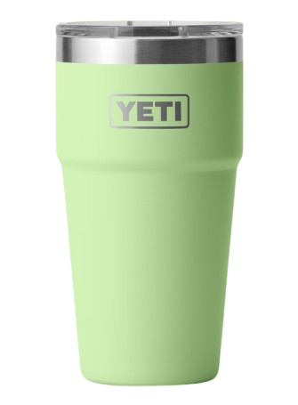 A photo of the Yeti 20oz Stackable Rambler with Magslider™ Lid in colour key lime.