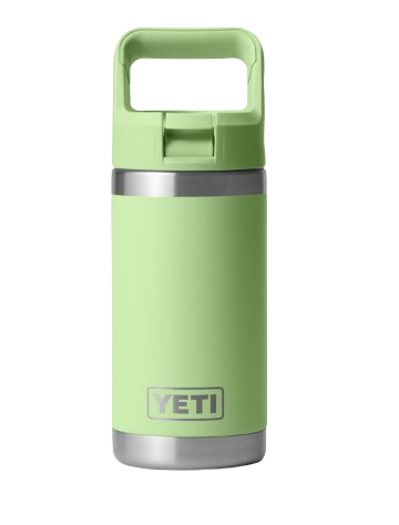 A photo of the Yeti Rambler Junior 12oz Kids Bottle in colour key lime green.