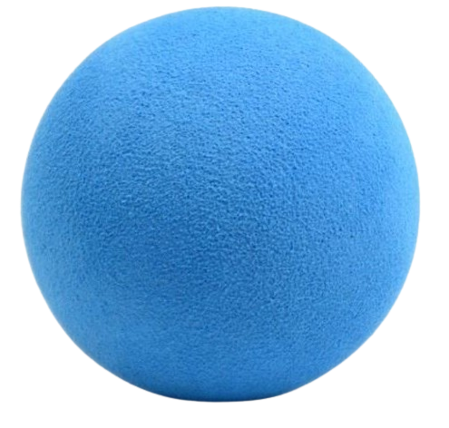 A photo of the Sidelines Mini Hockey Foam Ball in colour blue.