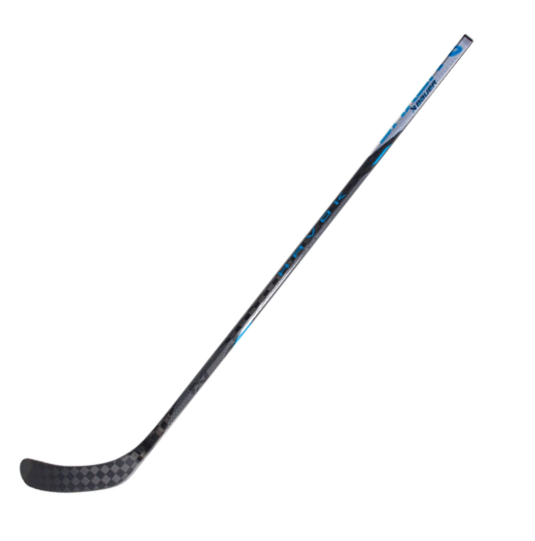 A photo of the Bauer Nexus Havok Grip Hockey Stick (2024) in colour black, blue and grey. Front view.