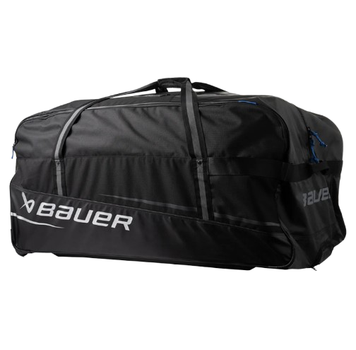 A photo of the Bauer Premium Wheeled Goalie Bag in colour black.