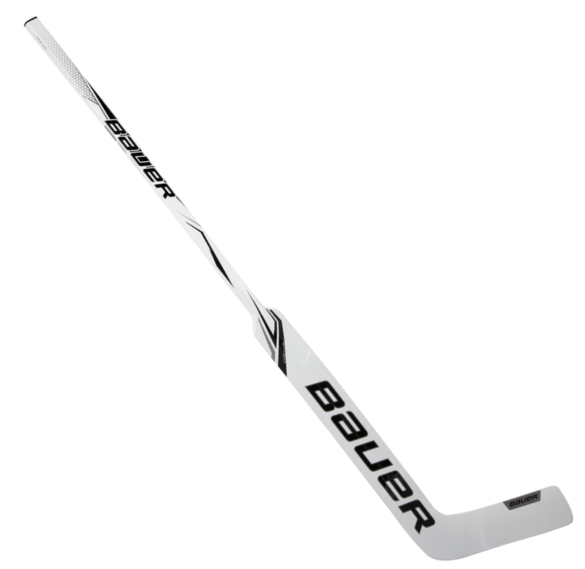 A photo of the Bauer Gsx Prodigy Youth Goalie Stick in colour white. Angled view.