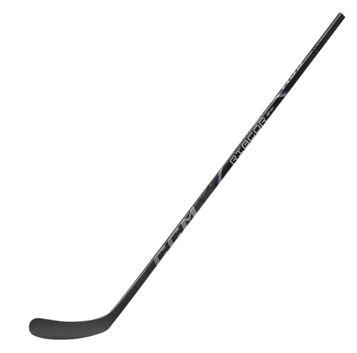 A photo of the CCM Ribcor Trigger 94K Hockey Stick in colour black. Front view.