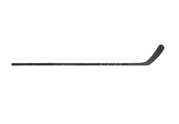 A photo of the CCM Ribcor Trigger 94K Hockey Stick in colour black. Side view.