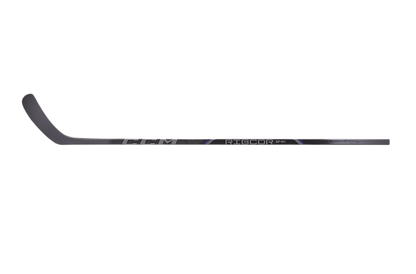 A photo of the CCM Ribcor Trigger 94K Hockey Stick in colour black. Side view.