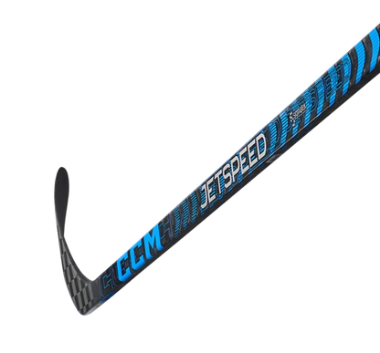 A photo of the CCM JetSpeed II Youth Hockey Stick - 40 Flex in colour blue and black. shaft and blade view.