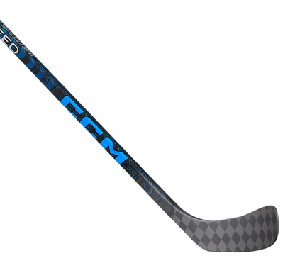 A photo of the CCM JetSpeed II Youth Hockey Stick - 40 Flex in colour blue and black. shaft and blade view.