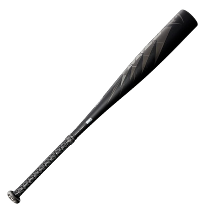 A photo of the Louisville Slugger Solo (-10) 2 3/4" USSSA Baseball Bat in colour black and white. Side view.