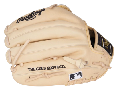 A photo of the Rawlings Kris Bryant Heart of the Hide 12.25" Baseball Glove in colour tan. Side view.