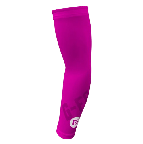 A photo of the G-Form Baseball Compression Arm Sleeve in colour pink.