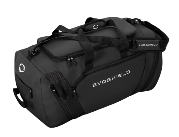 A photo of the EvoShield Players Duffle Bag in colour black.