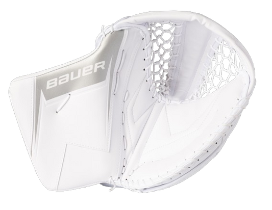 A photo of the Bauer SV-PRO Senior Goalie Catcher (2025) in colour white.