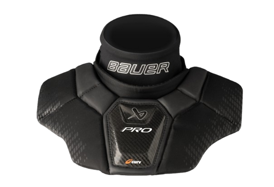 A photo of the Bauer Pro Certified Neck Guard (2025) in colour black.
