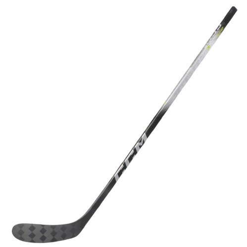 A photo of the CCM Jetspeed Youth Performance Hockey Stick - 10 Flex in colour silver and black.