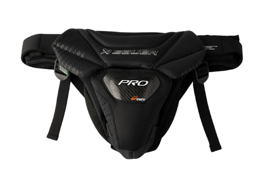 A photo of the Bauer Pro Senior Goalie Jock (2025) in colour black. Front of the jock.