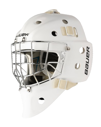 A photo of the S25 Bauer 940 Senior Goalie Mask  in colour white.