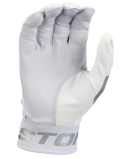 A photo of the Easton Mav GT Adult Batting Gloves in colour white. 