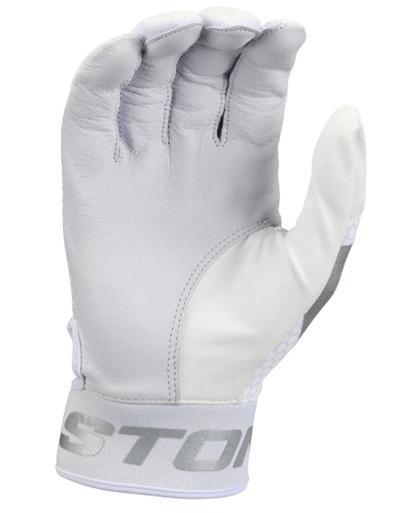 A photo of the Easton Mav GT Adult Batting Gloves in colour white. 