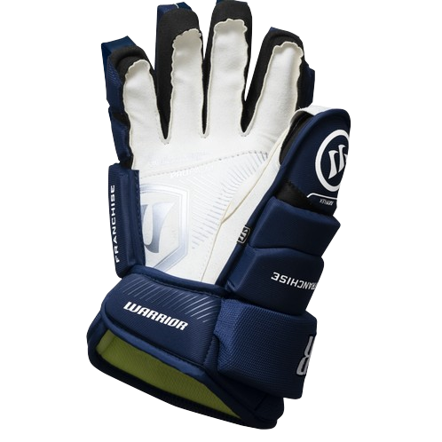 A photo of the Warrior Franchise Senior Hockey Gloves (2025) in colour navy.