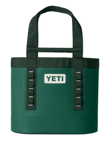 A photo of the Yeti Camino 35 Tote Bag 2.0 in forest green.