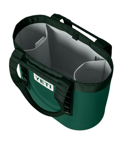 A photo of the Yeti Camino 35 Tote Bag 2.0 in forest green.