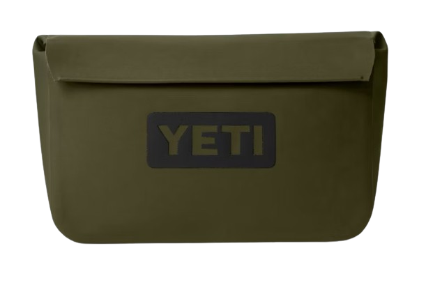 A photo of the YETI SideKick Dry 3L Waterproof Gear Bag in colour black olive.