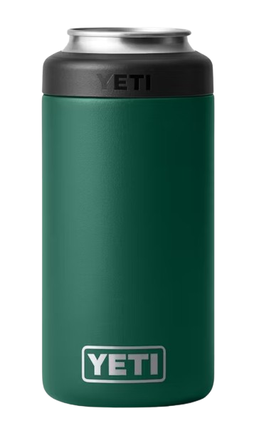A photo of the Yeti Rambler 473 ml (16 oz.) Colster Tall Can Insulator in colour black forest green.