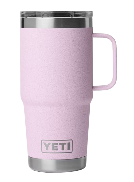 A photo of the Yeti Rambler 20oz Travel Mug in colour cherry blossom.