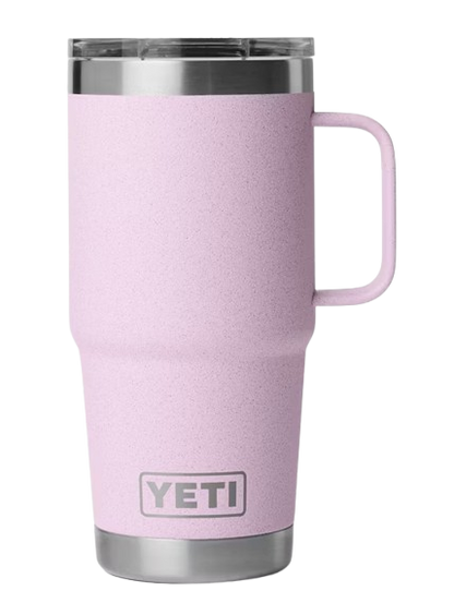 A photo of the Yeti Rambler 20oz Travel Mug in colour cherry blossom.