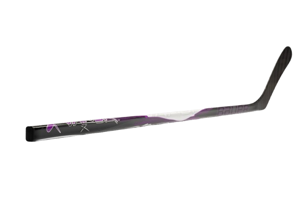 A photo of the Bauer Vapor FLY40 Youth Hockey Stick in colour black, white and red.
